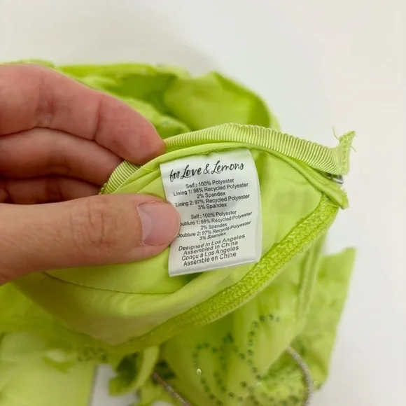 For Love and Lemons Anna Maxi Dress in Green Size M - Picture 16 of 16